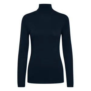 ICHI Blue Viscose Sweater