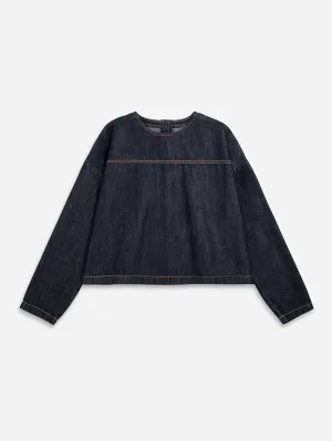 Indigo Boxy Blouse