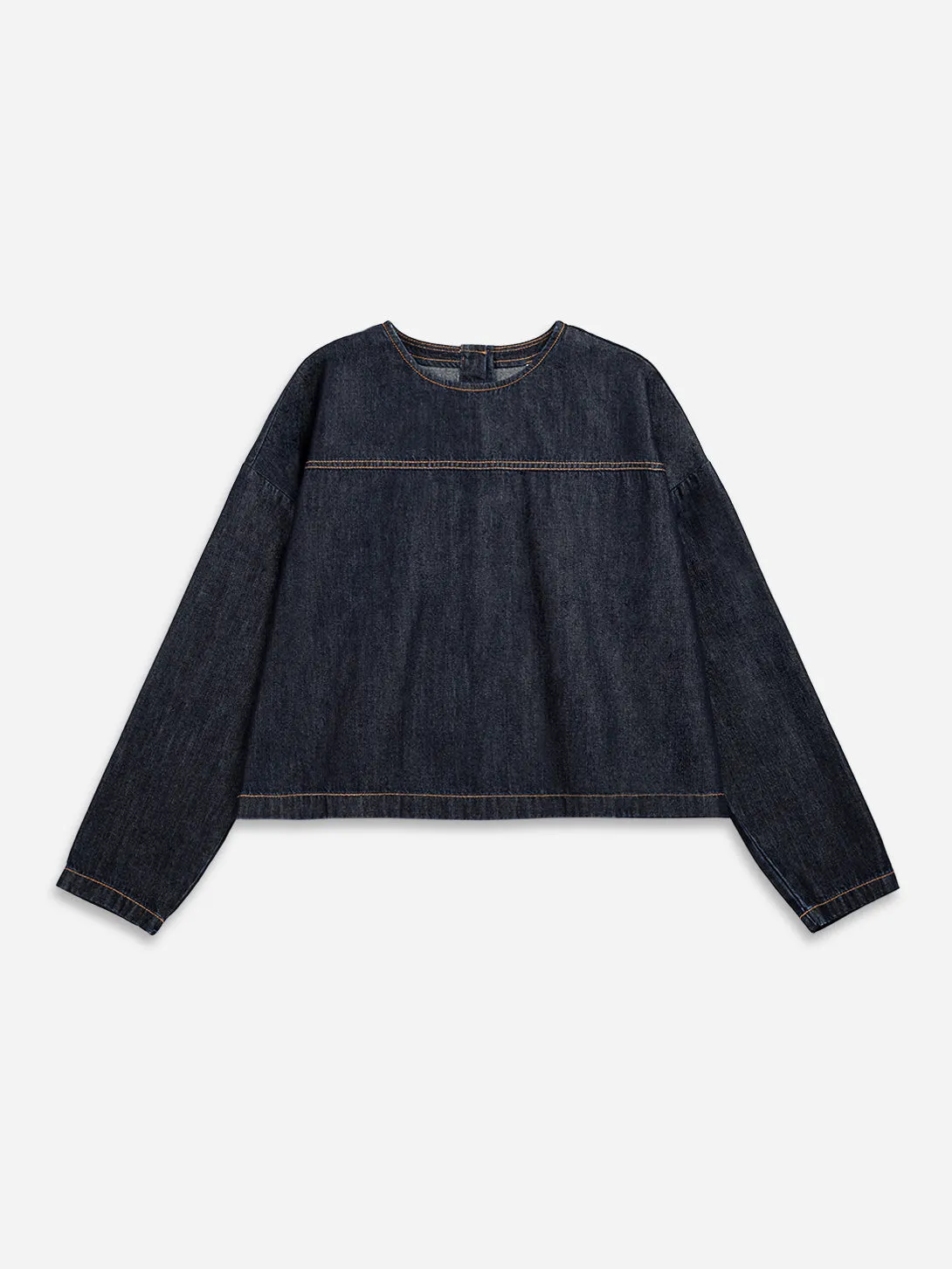 Indigo Boxy Blouse