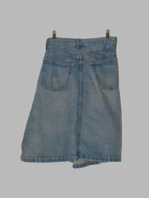 Junya Watanabe Comme des Garcons AW2004 back-to-front folded waist denim skirt