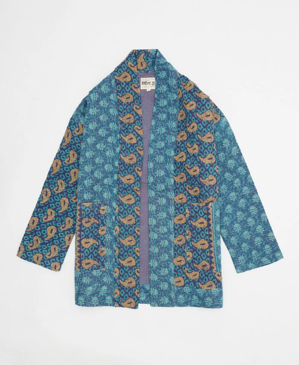 Kantha Quilted Jacket - No. 240513 - Small