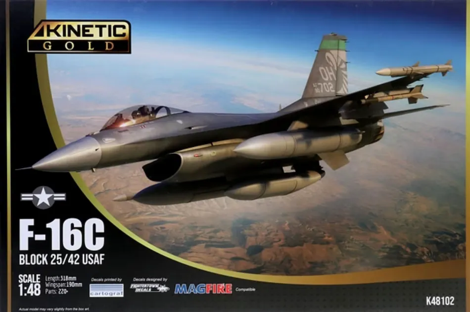 Kinetic K48102 1/48 F-16C Block 25/42 USAF (New Tool)