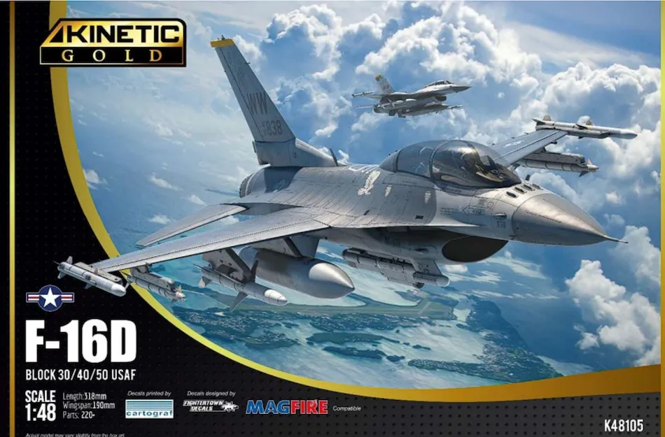 Kinetic K48105 1/48 F-16D Block 30/40/50 USAF (New Tool)