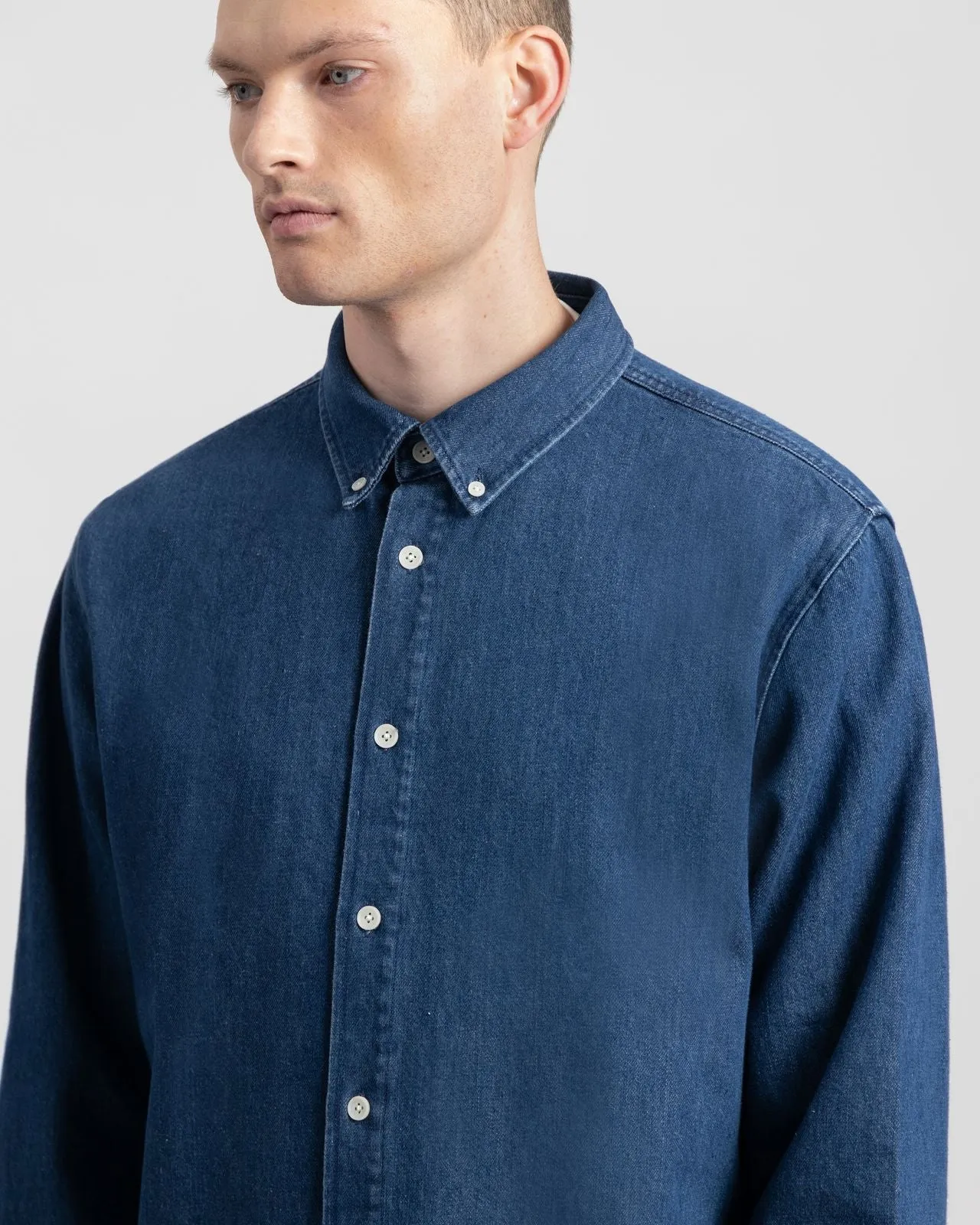 KUYICHI Sawyer denim shirt washed indigo men