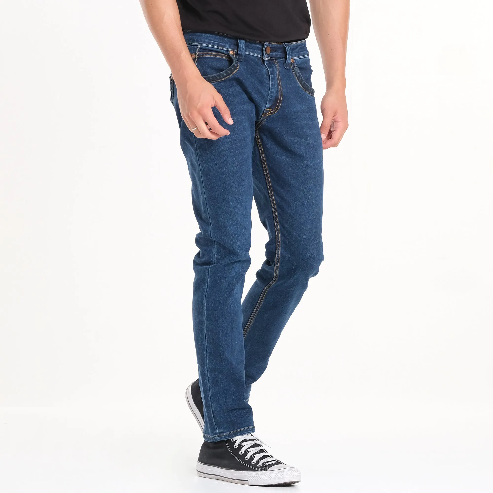LEE MENS RAMONE DENIM JEANS IN PACIFIC WORN