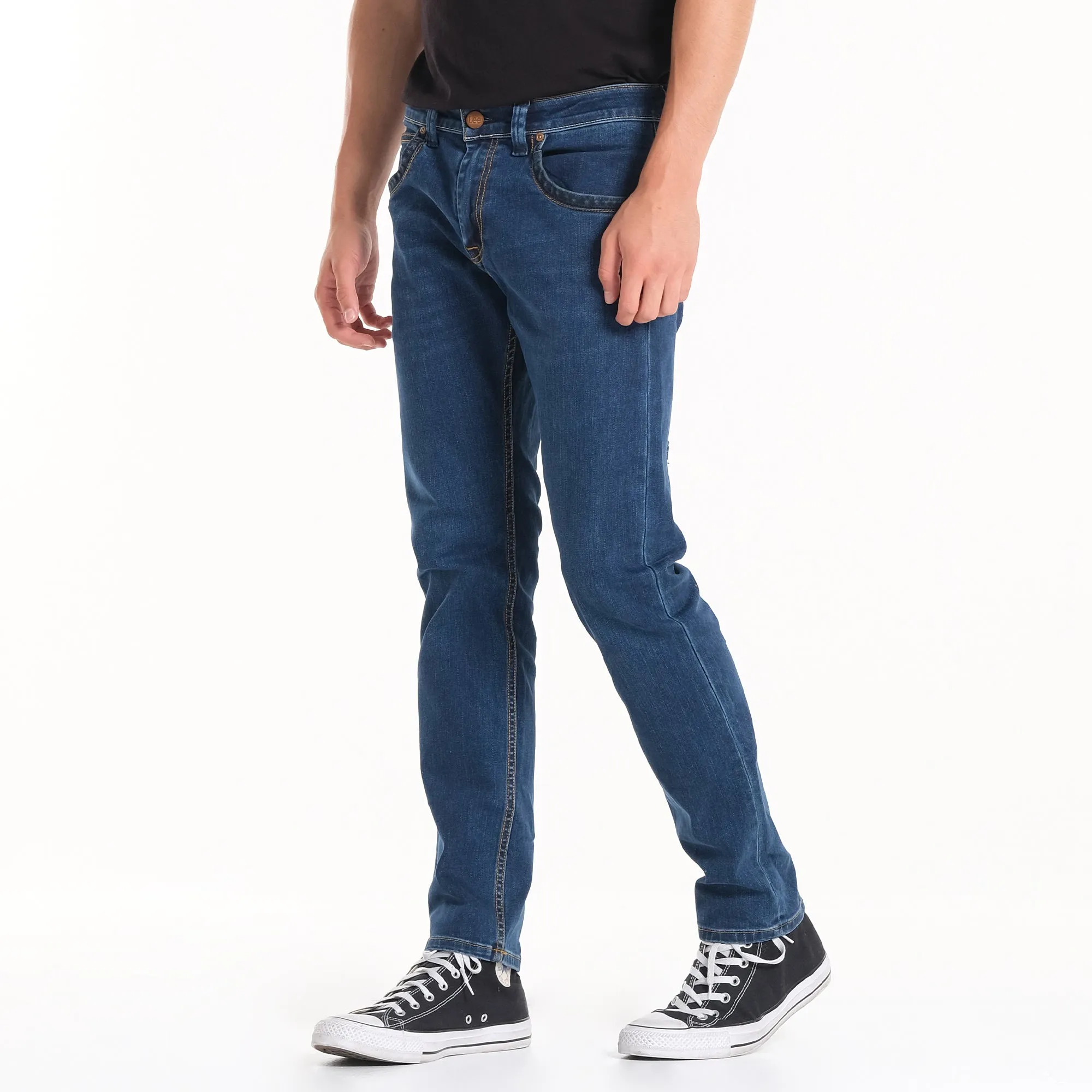 LEE MENS RAMONE DENIM JEANS IN PACIFIC WORN