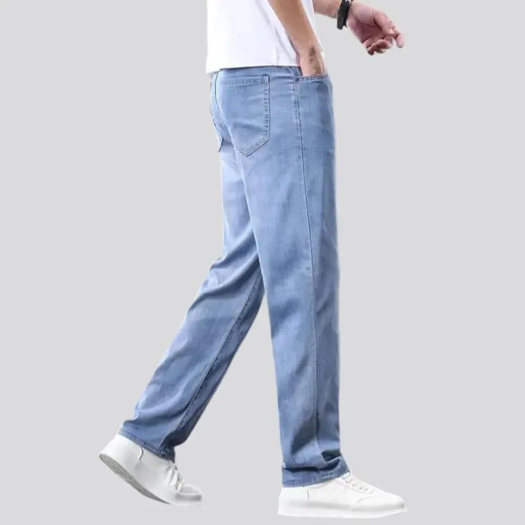 Light-wash stonewashed jeans
 for men