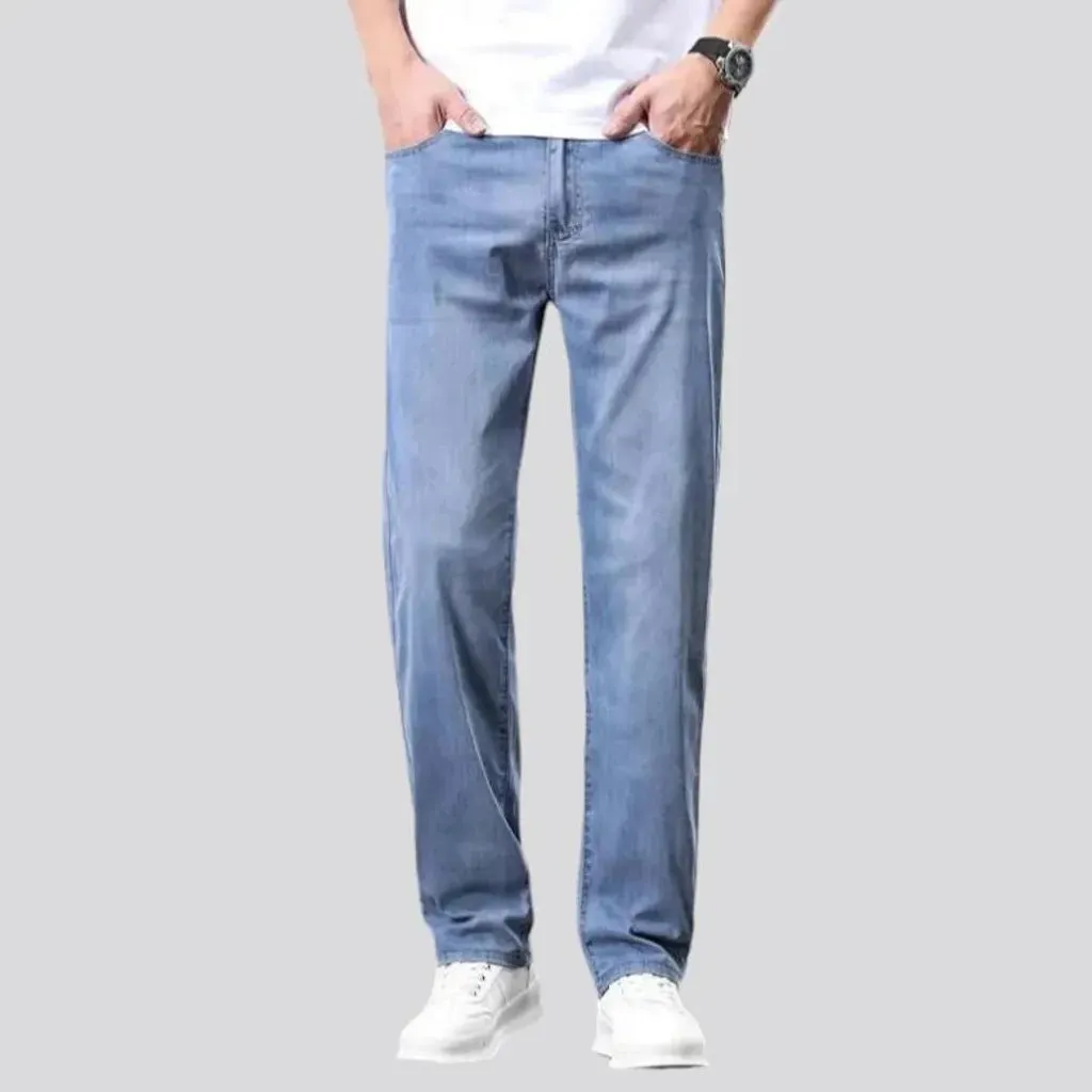 Light-wash stonewashed jeans
 for men