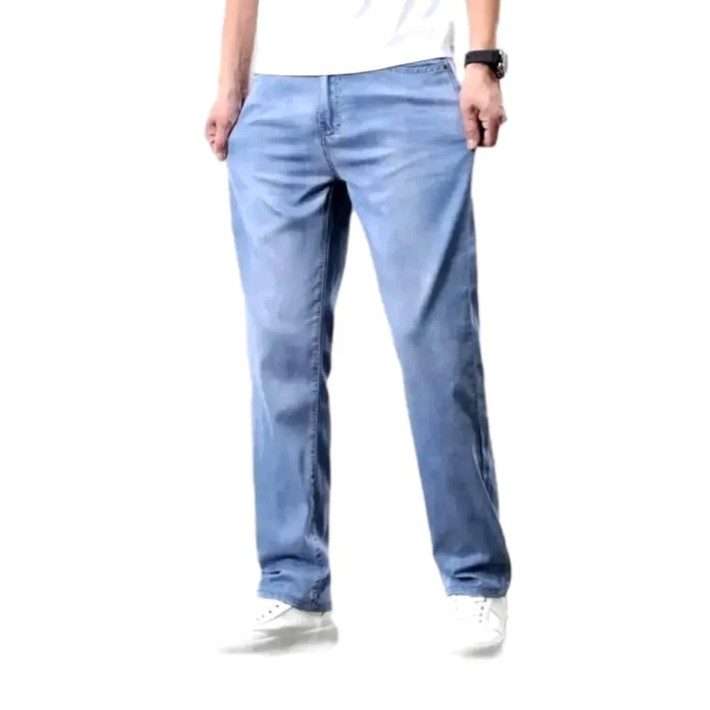 Light-wash stonewashed jeans
 for men