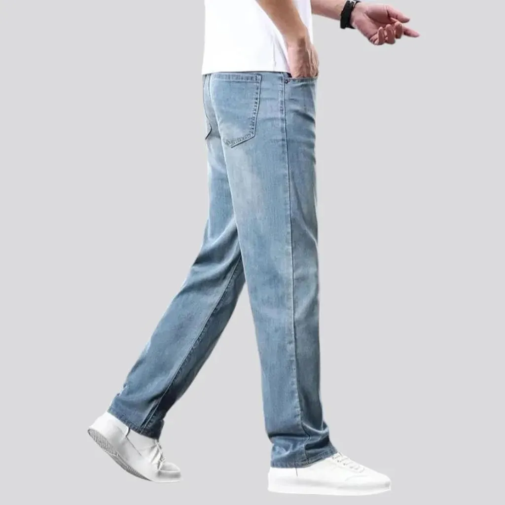Light-wash stonewashed jeans
 for men