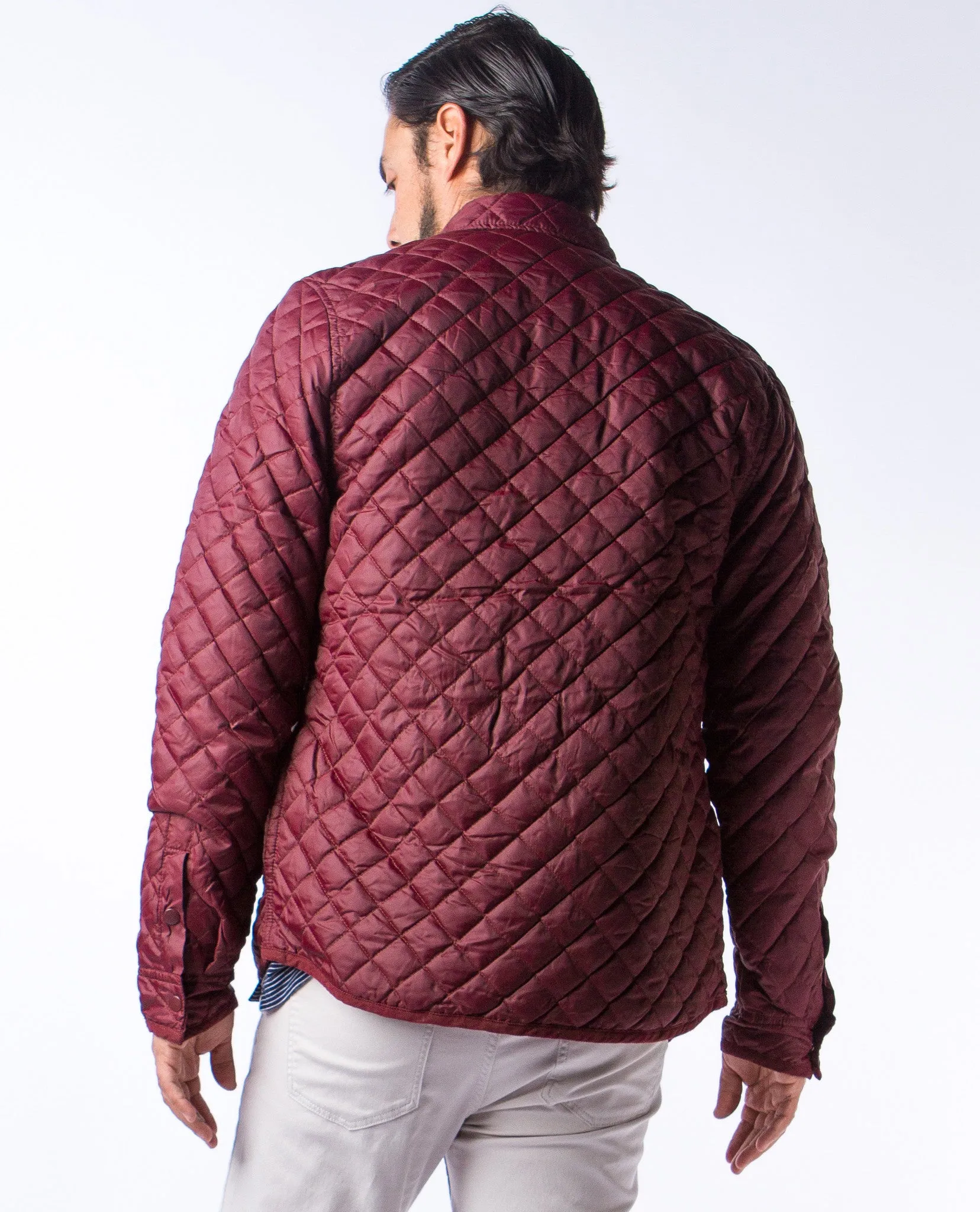 Light weight Wine Quilted Jacket