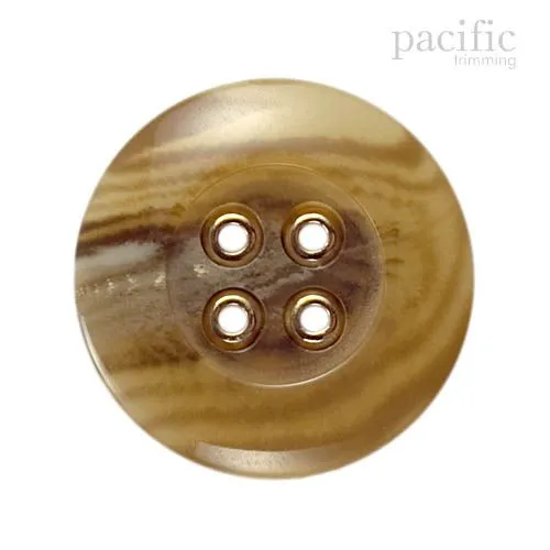 Marble 4 hole Metal Attachment Polyester Jacket Coat Button