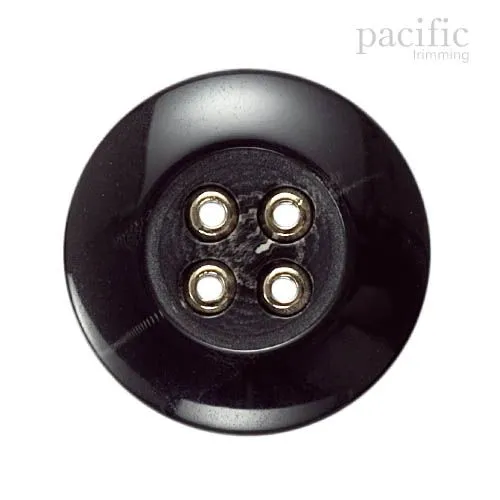 Marble 4 hole Metal Attachment Polyester Jacket Coat Button