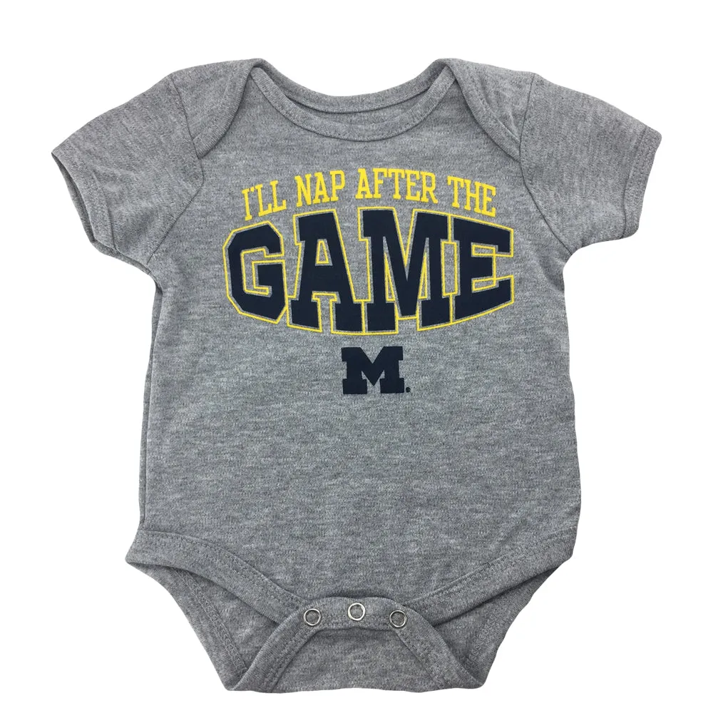Michigan I'll Nap After the Game Infant Bodysuit