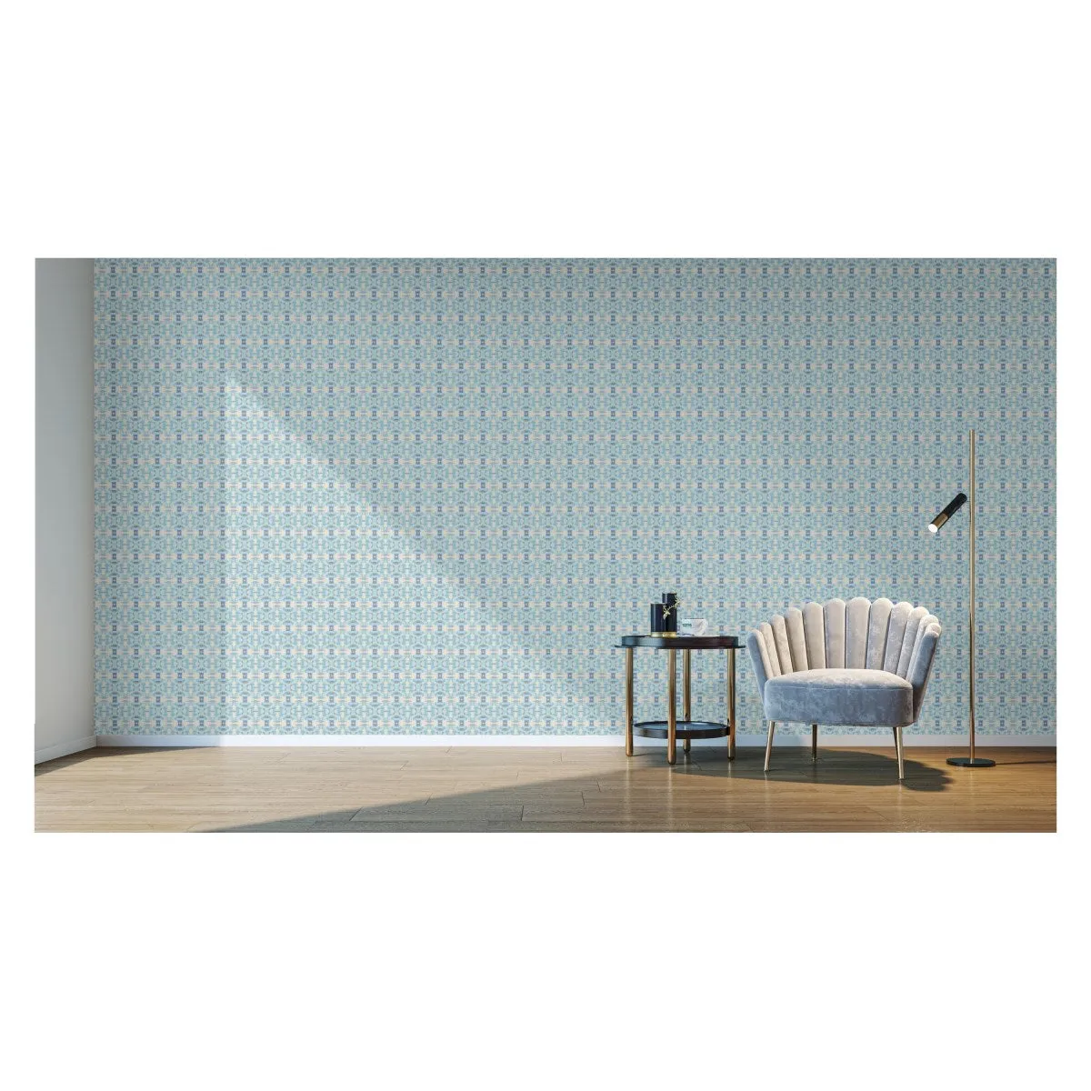 mila indigo - Wall Covering - Peel and Stick Wallmark Canvas