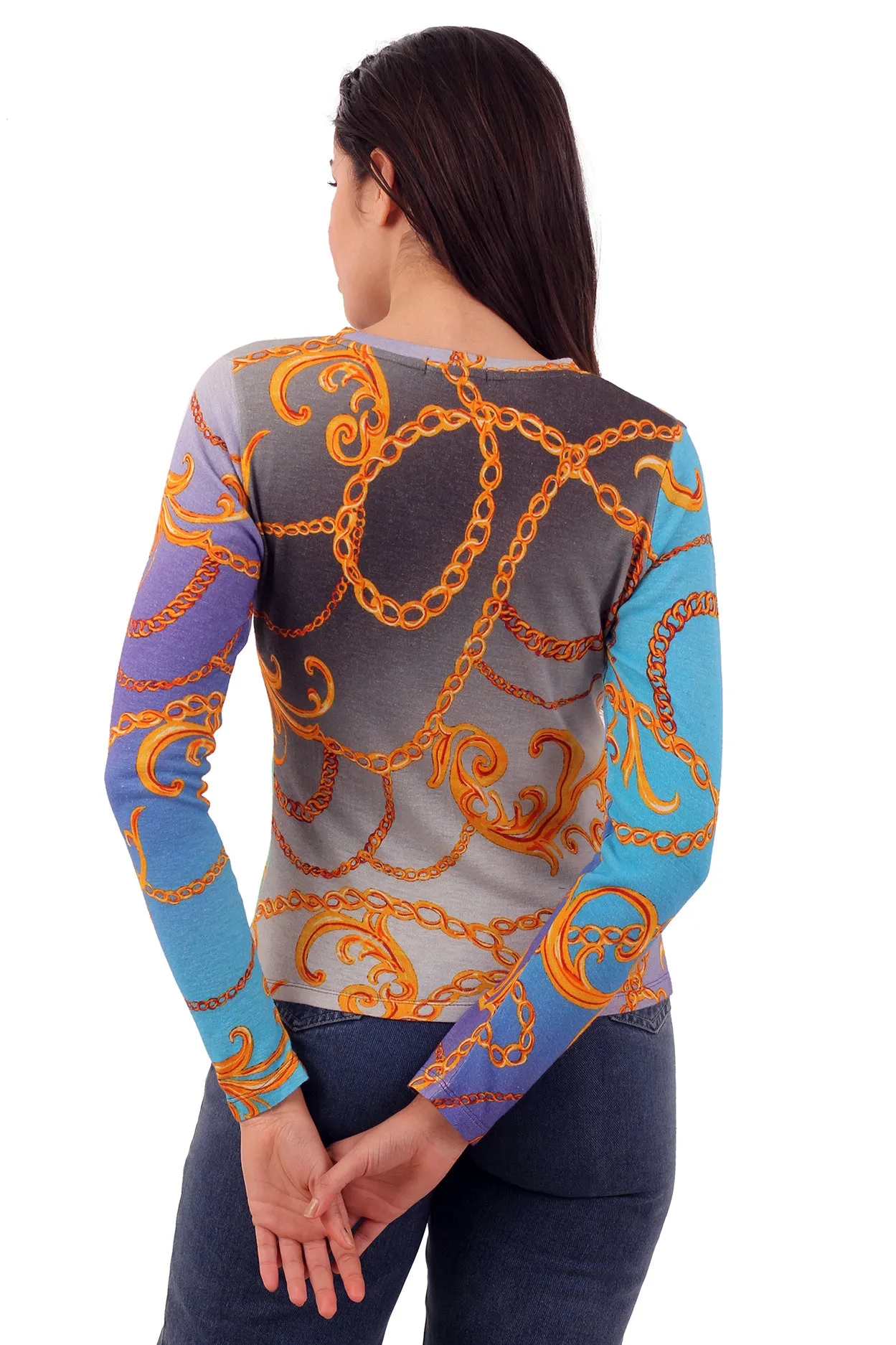 Multicolour Baroque Top