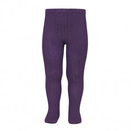 Ćondor BASIC RIB TIGHTS AUBERGINE