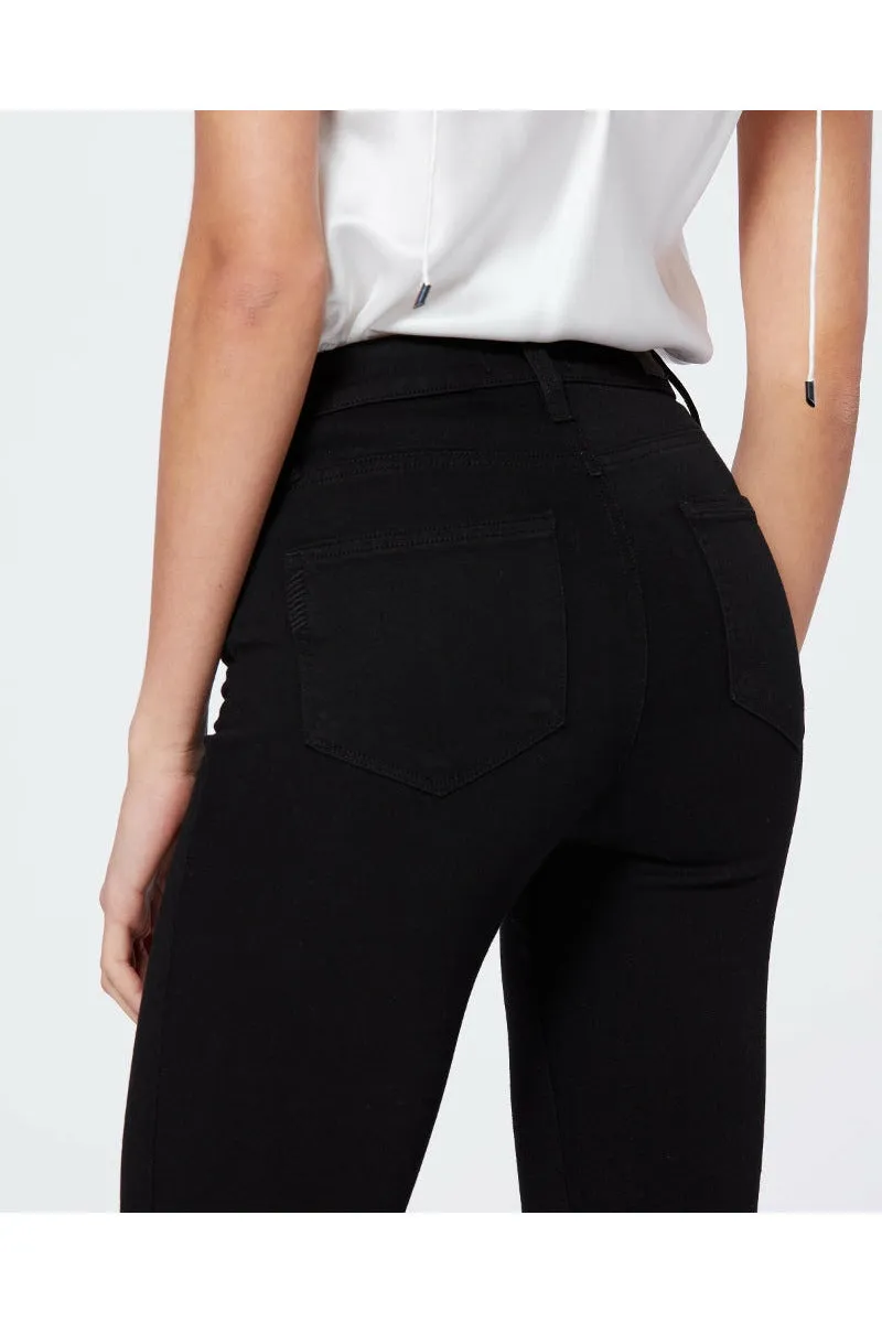 Paige High Rise Hoxton Straight 32 Inch - Black Shadow