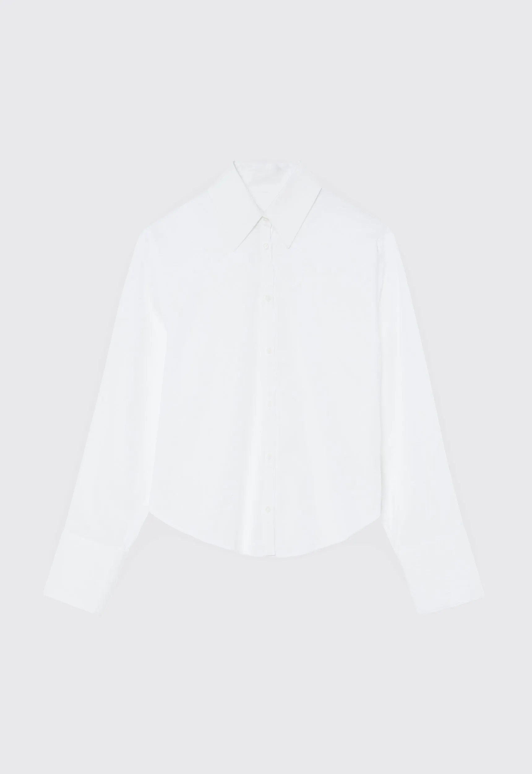 Pierce Cotton Shirt - White