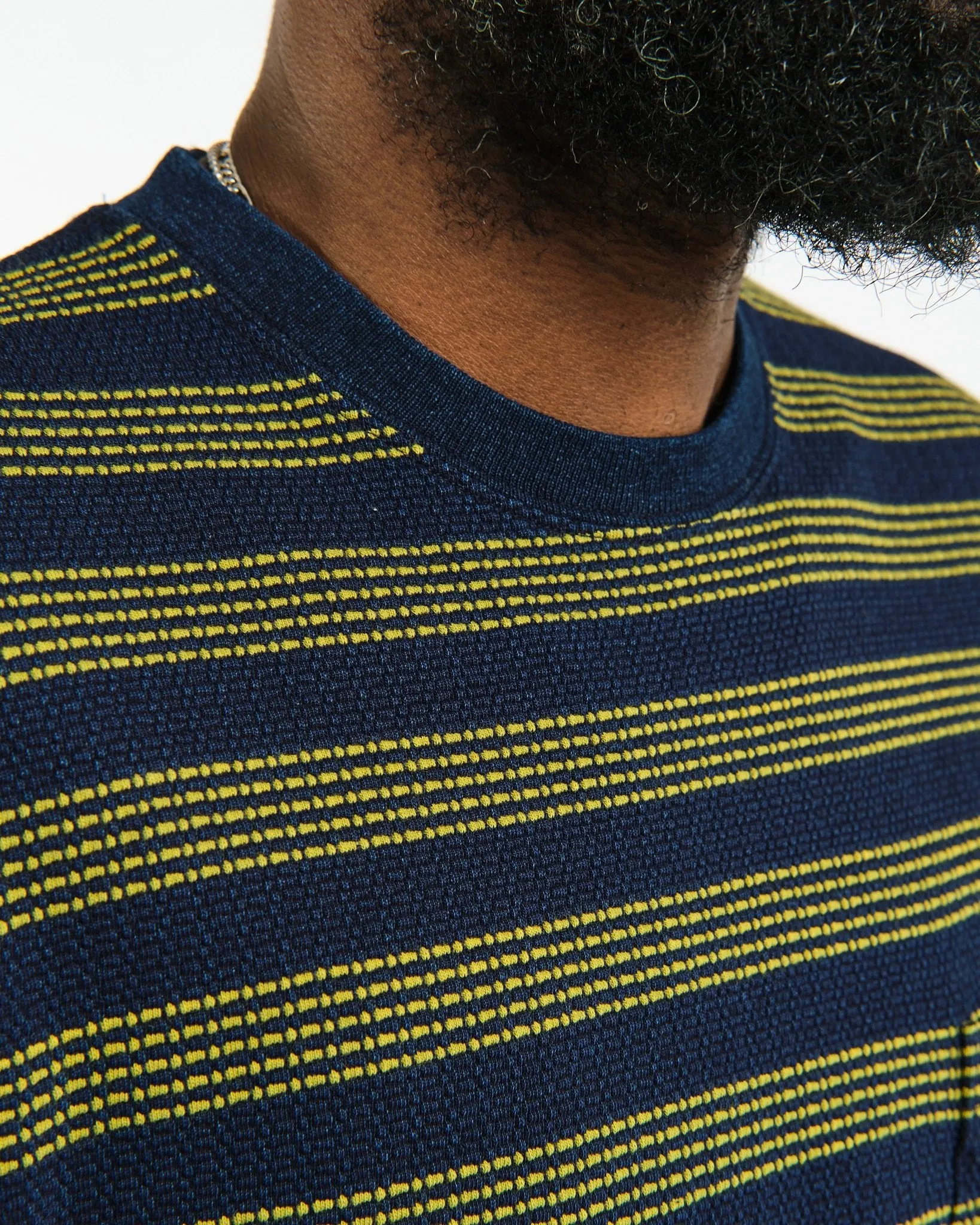 Pocket Tee Indigo Pique Yellow