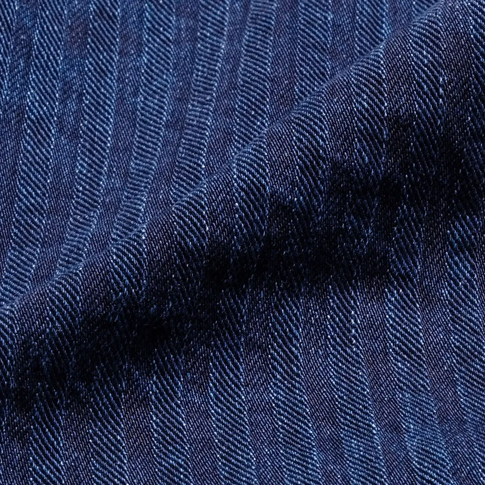 POST O'ALLS - Stoker's Jacket - Herringbone Denim Double Indigo - 1104-HBI