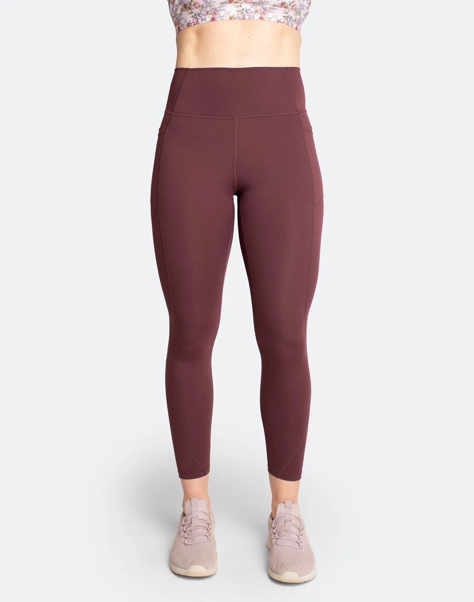 Power FIT - High Waisted Tights Rosewood 7/8
