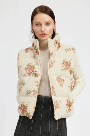 Prim Jacquard Puffer Vest