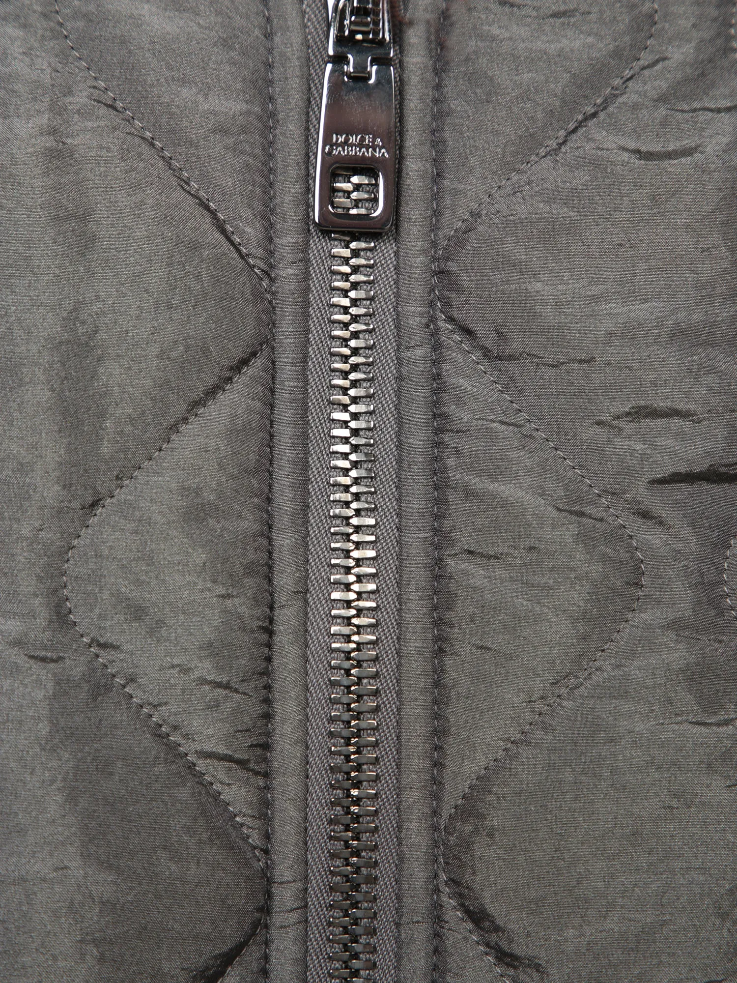 Quilted Grey Bomber