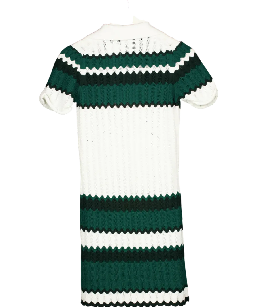 REISS Green Malory Knitted Tunic Dress UK XS