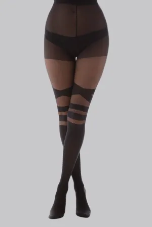 Sheer Strap Tights