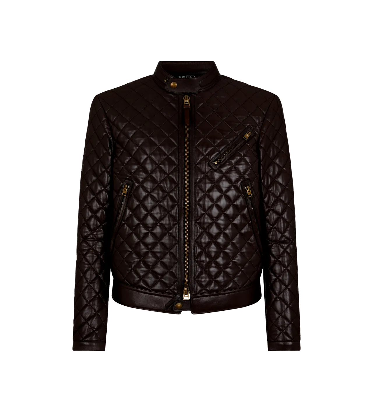 Shiny Nappa Quilted Café Racer