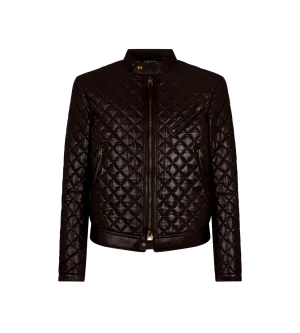 Shiny Nappa Quilted Café Racer