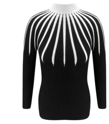 Slim Fit Women Knitted Turtleneck Sweaters