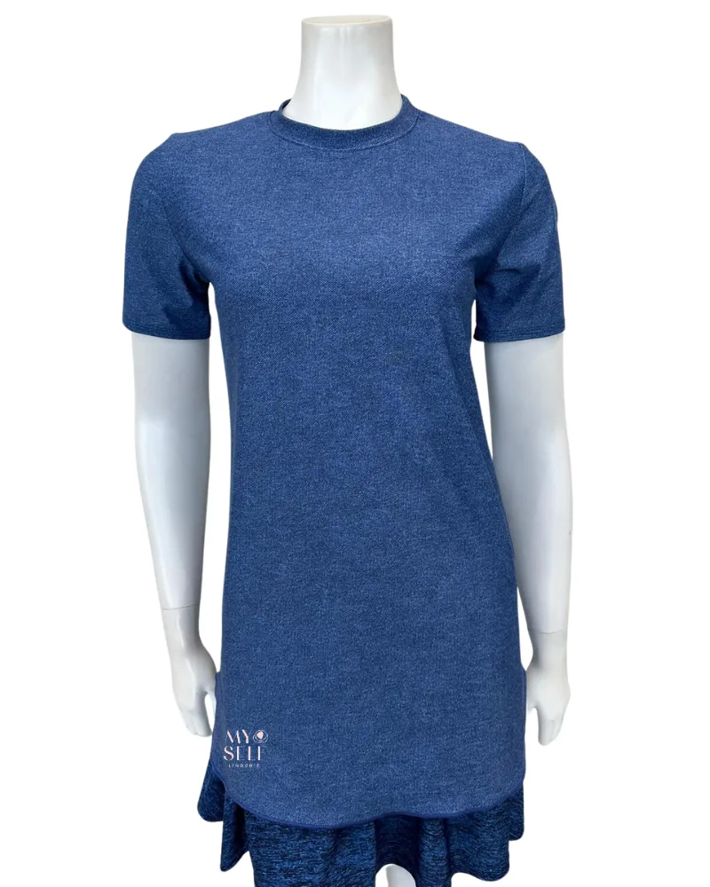 SST-TUD Short Sleeve Denim Tunic Swim Top