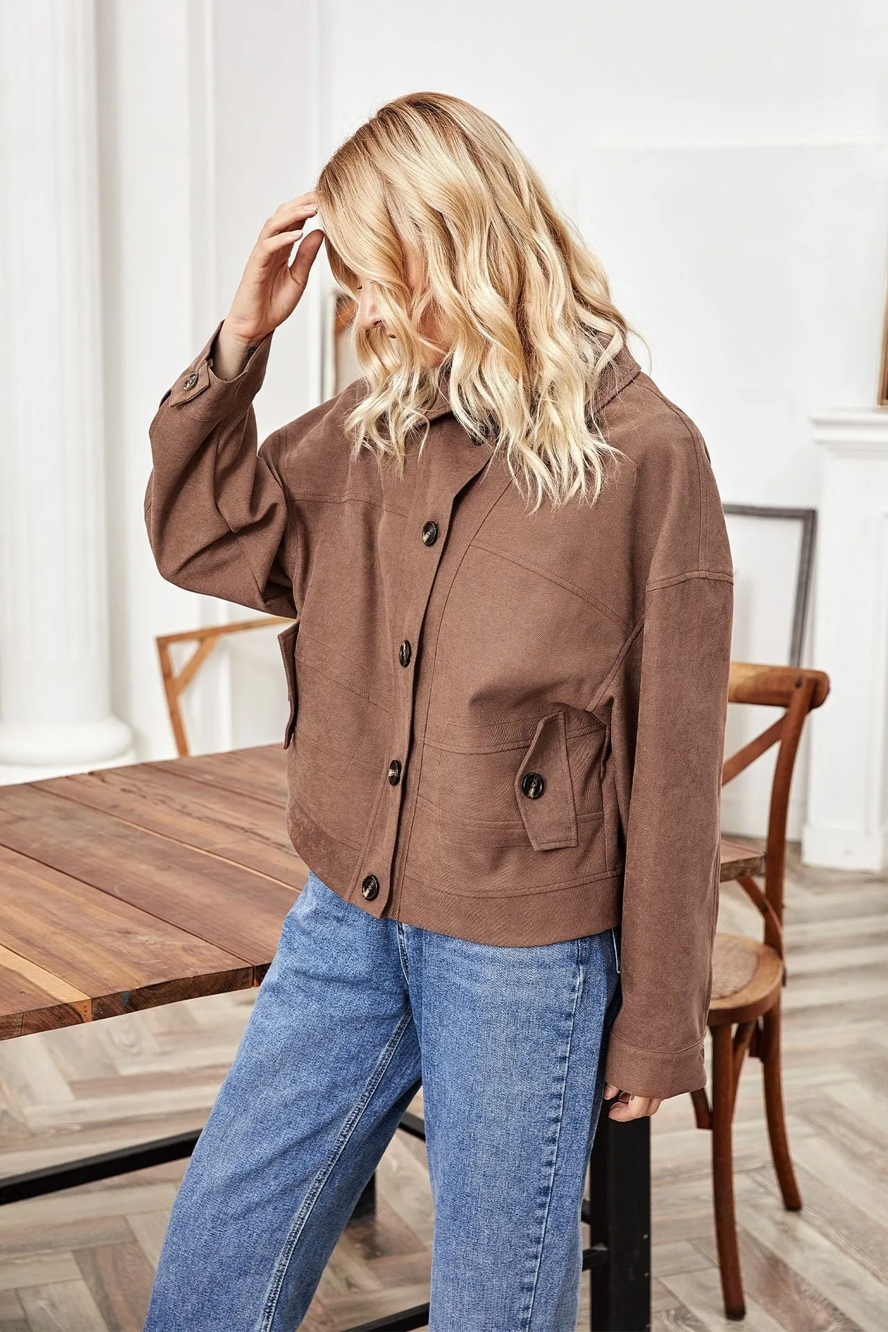 Suzy Suede Shirt Jacket