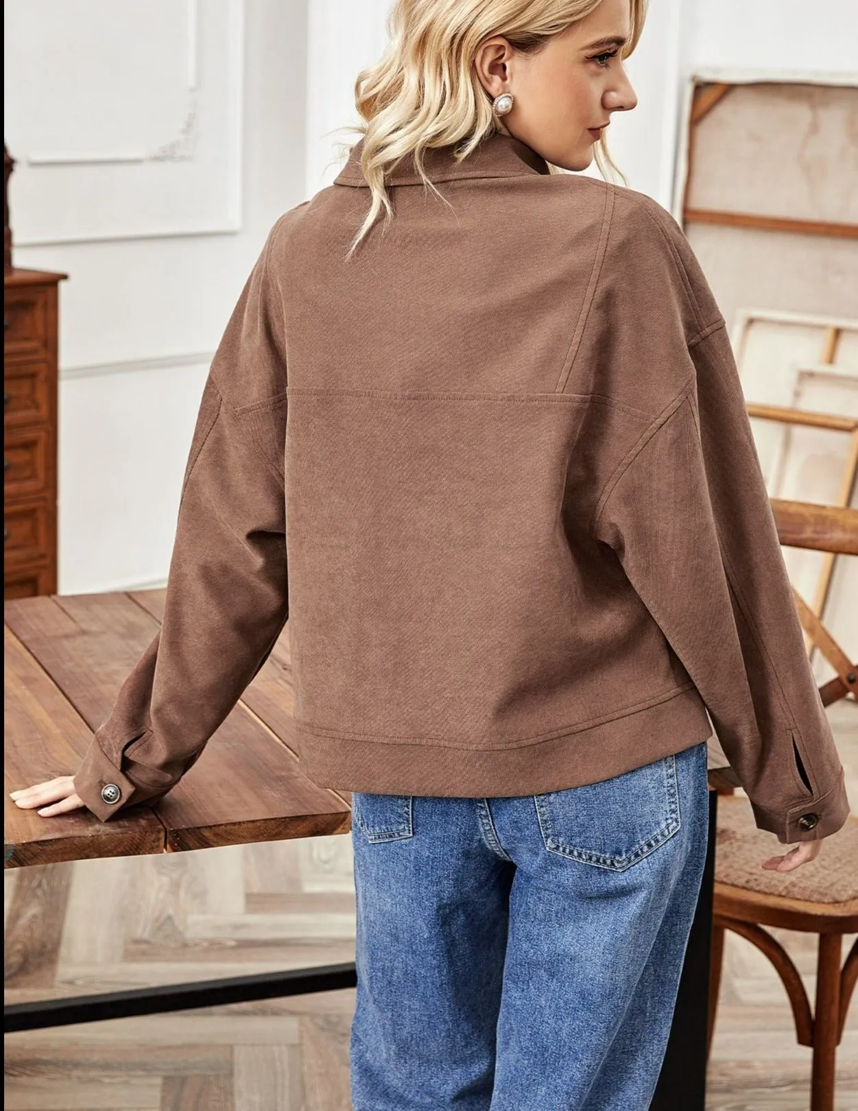 Suzy Suede Shirt Jacket