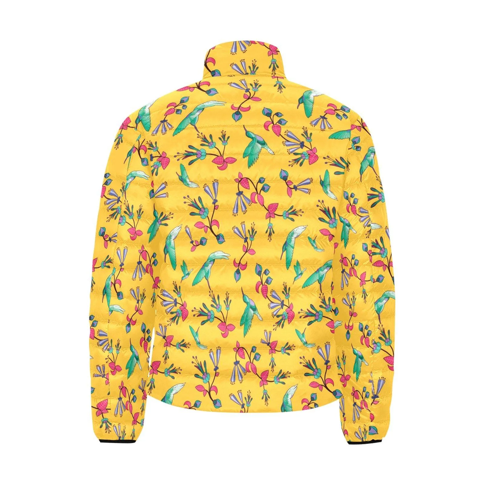 Swift Pastel Yellow Men's Stand Collar Padded Jacket