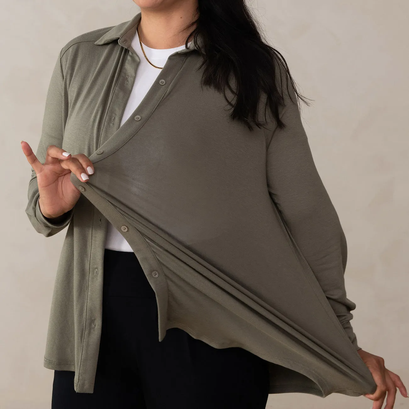 The Cloud Jersey Button-Up