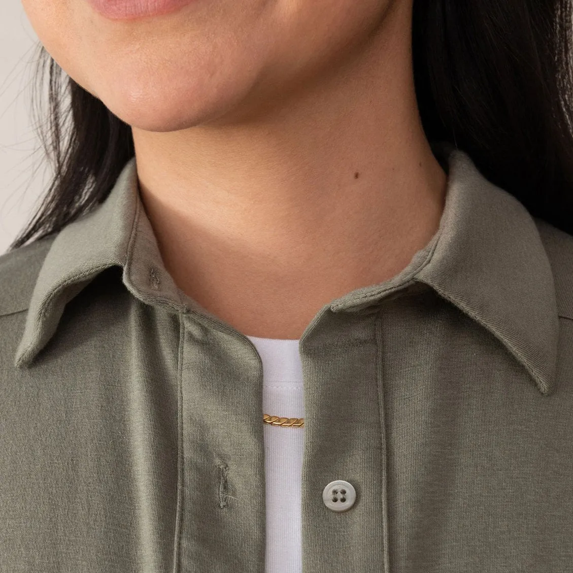 The Cloud Jersey Button-Up