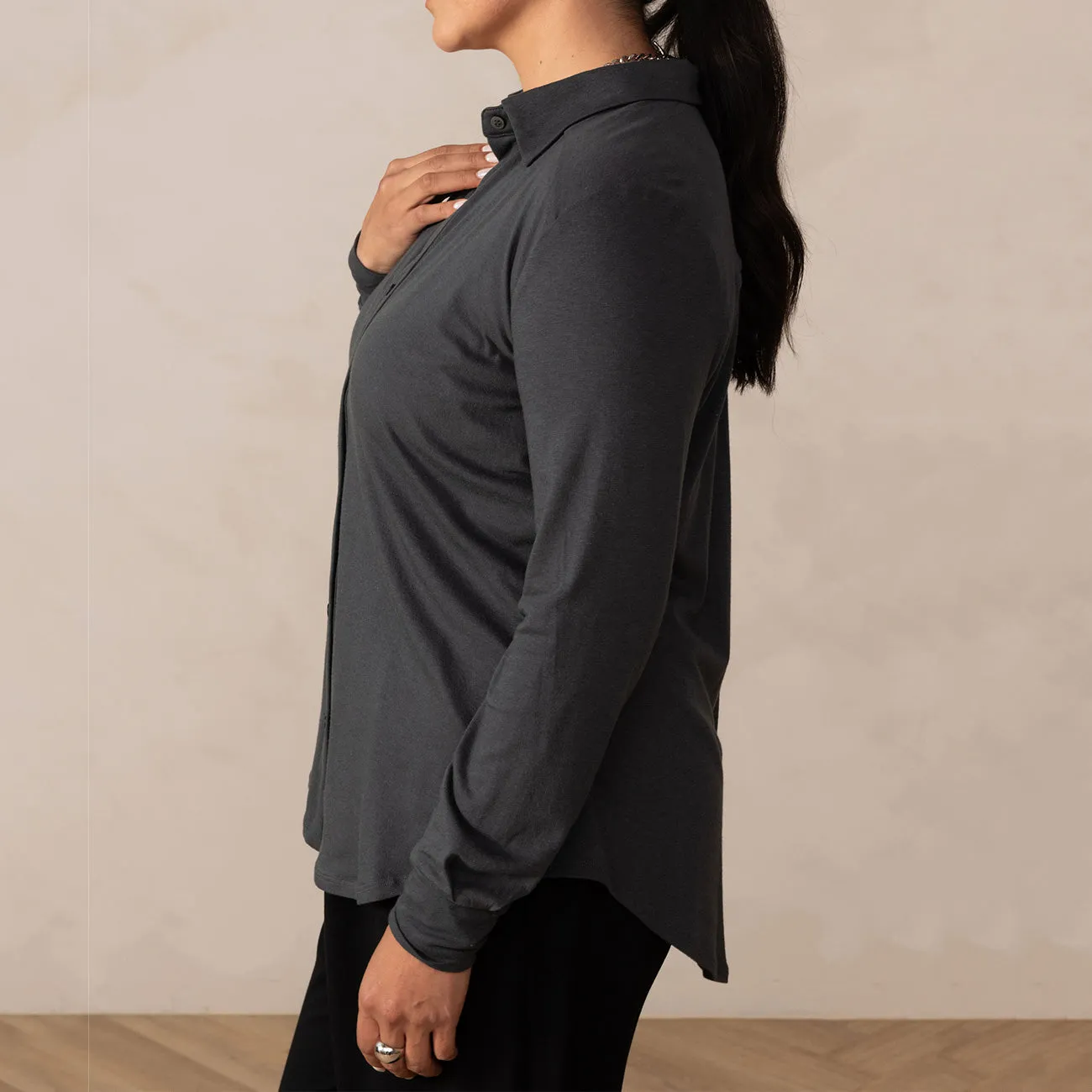 The Cloud Jersey Button-Up