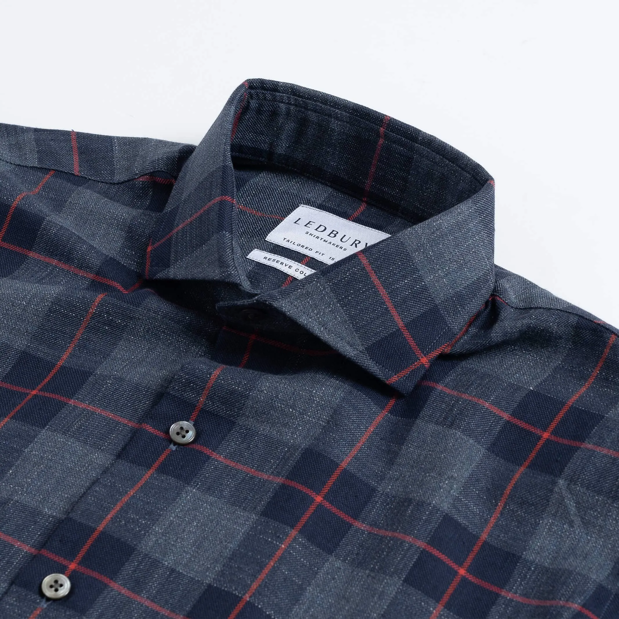 The Navy Klein Check Custom Shirt