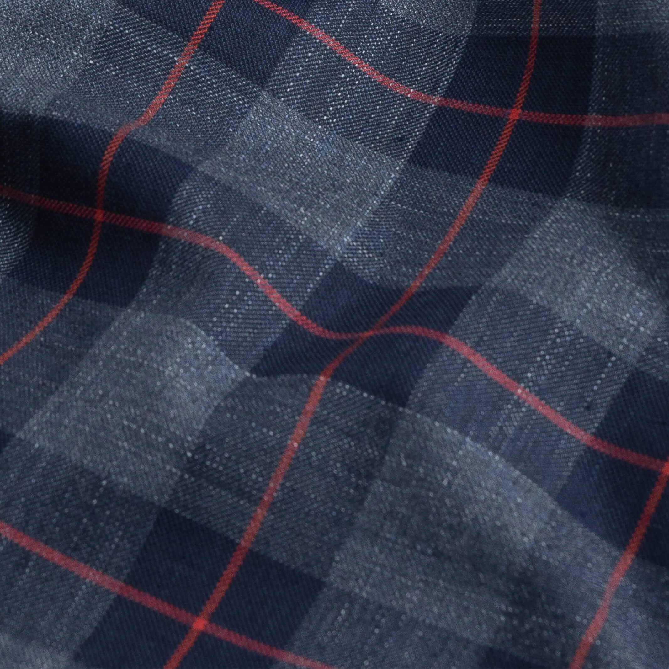 The Navy Klein Check Custom Shirt