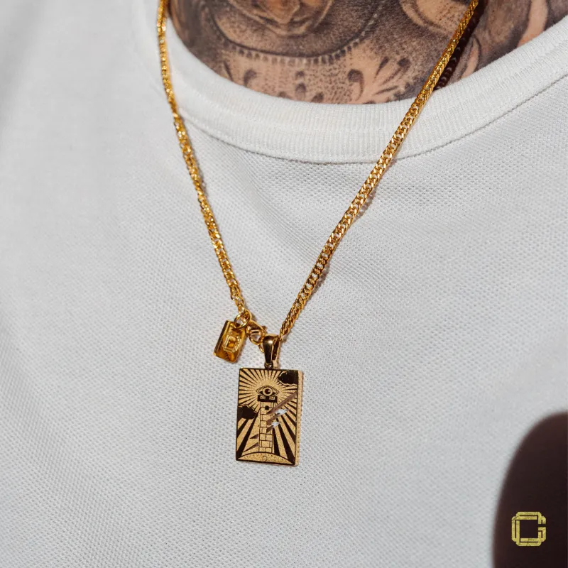 “The Tower” Tarot Medallion