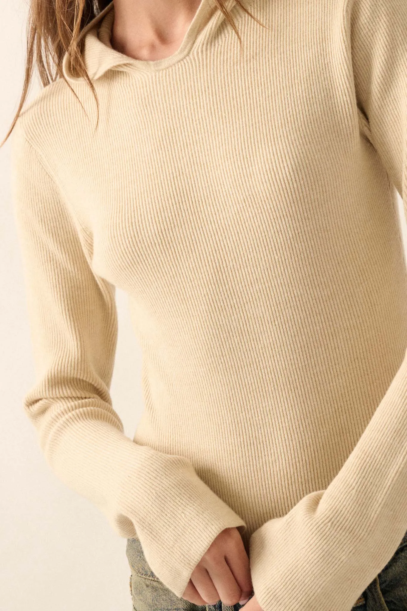 Time Will Tell Ribbed Knit Hoodie Bodysuit