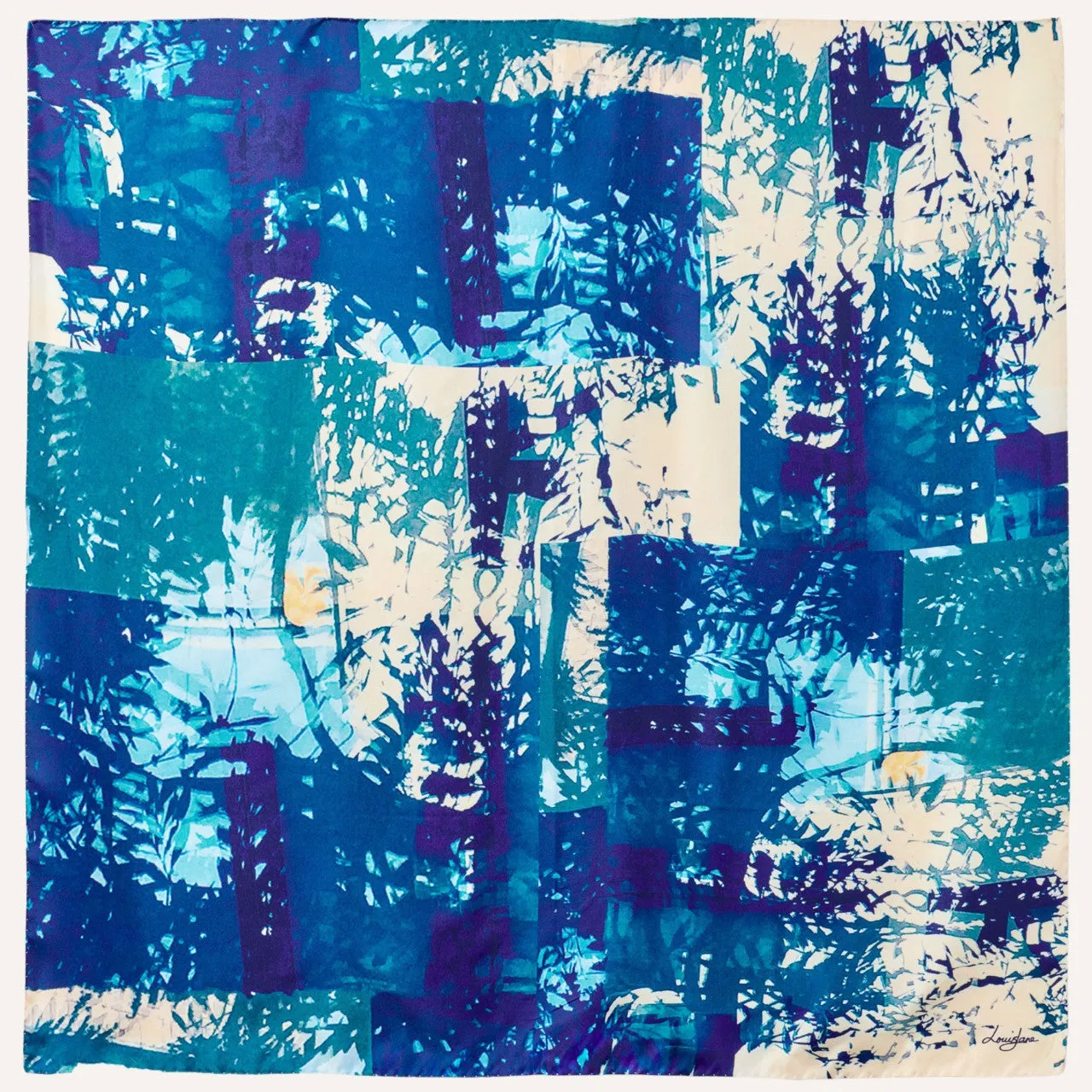 Treescape Large Square Silk Scarf