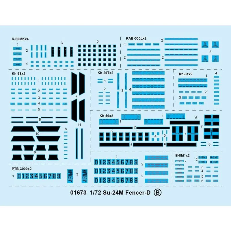 Trumpeter 01673 1/72 Sukhoi Su-24M Fencer D