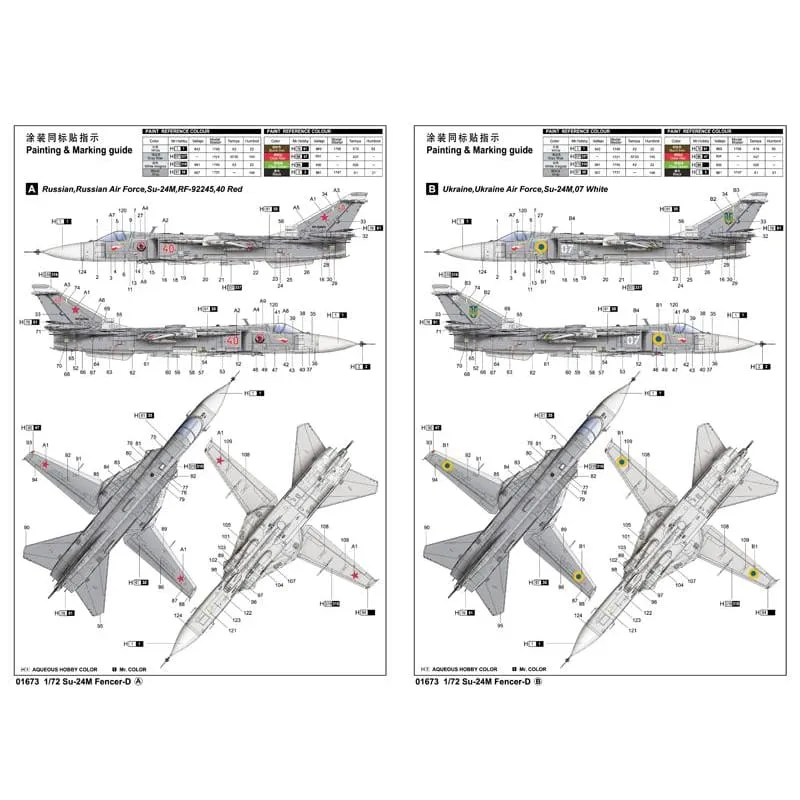 Trumpeter 01673 1/72 Sukhoi Su-24M Fencer D