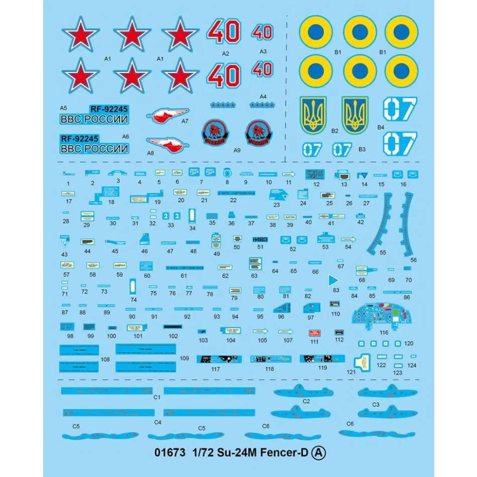Trumpeter 01673 1/72 Sukhoi Su-24M Fencer D