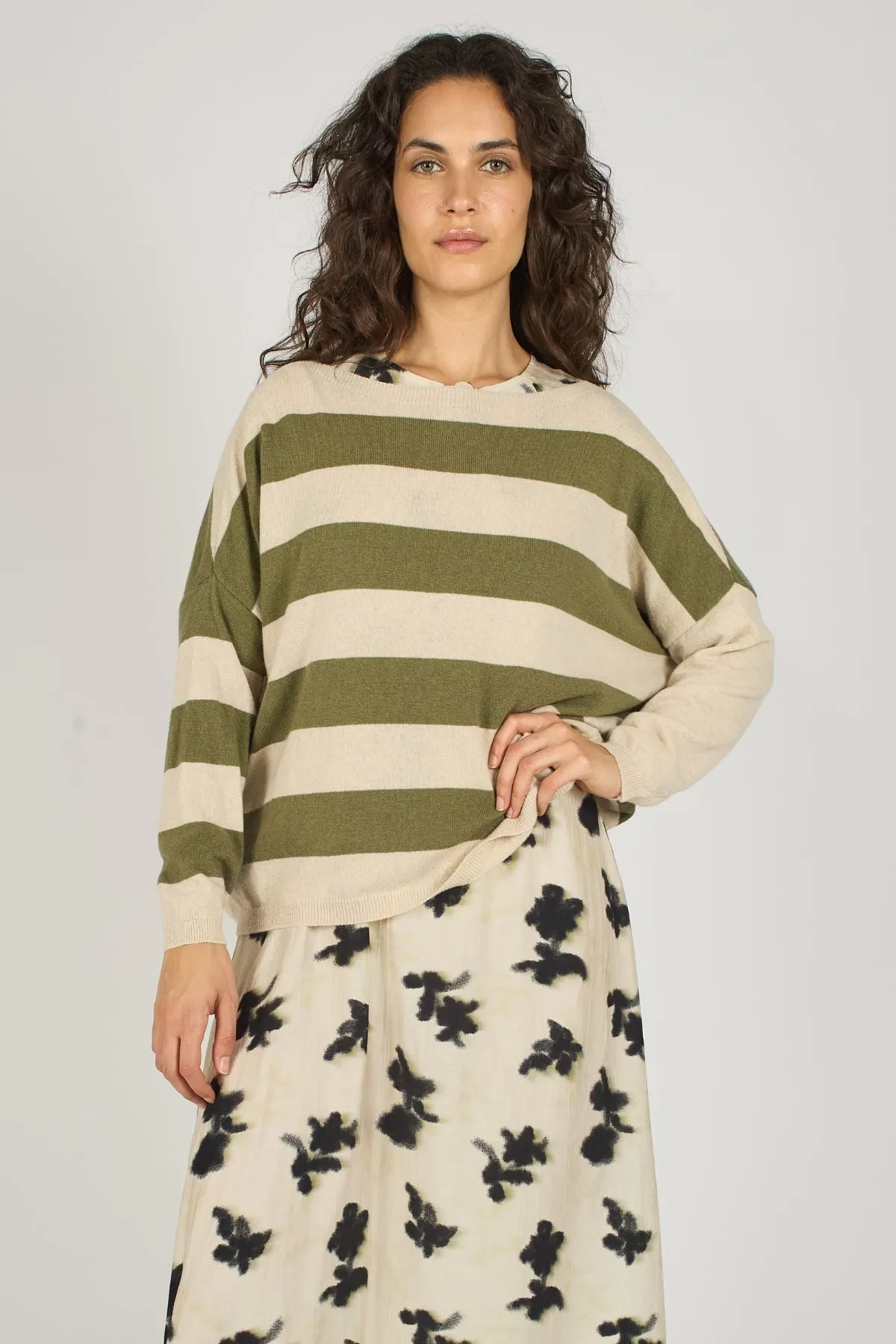 Tuscan Hills Bertie Jumper in Green