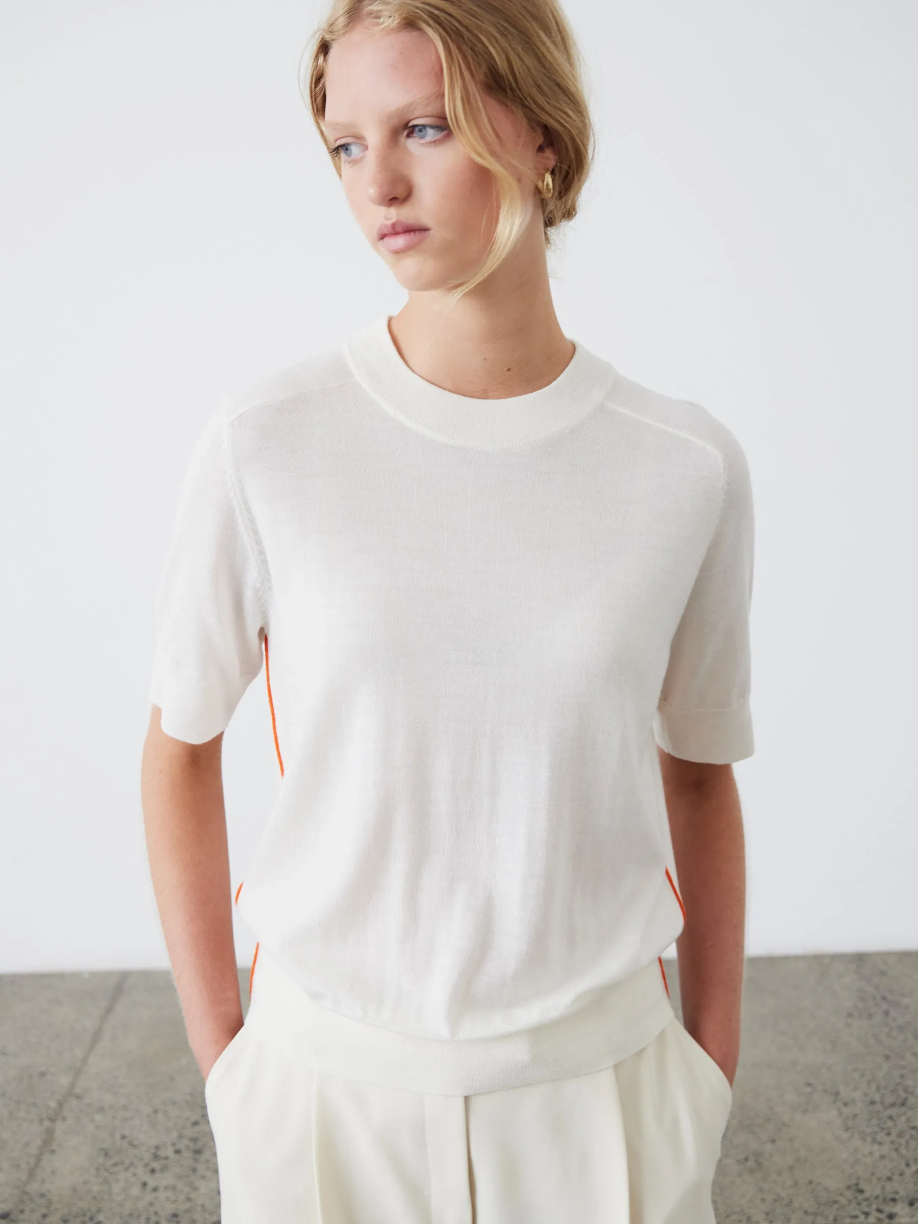 Ultimate Knit T-Shirt - Cream